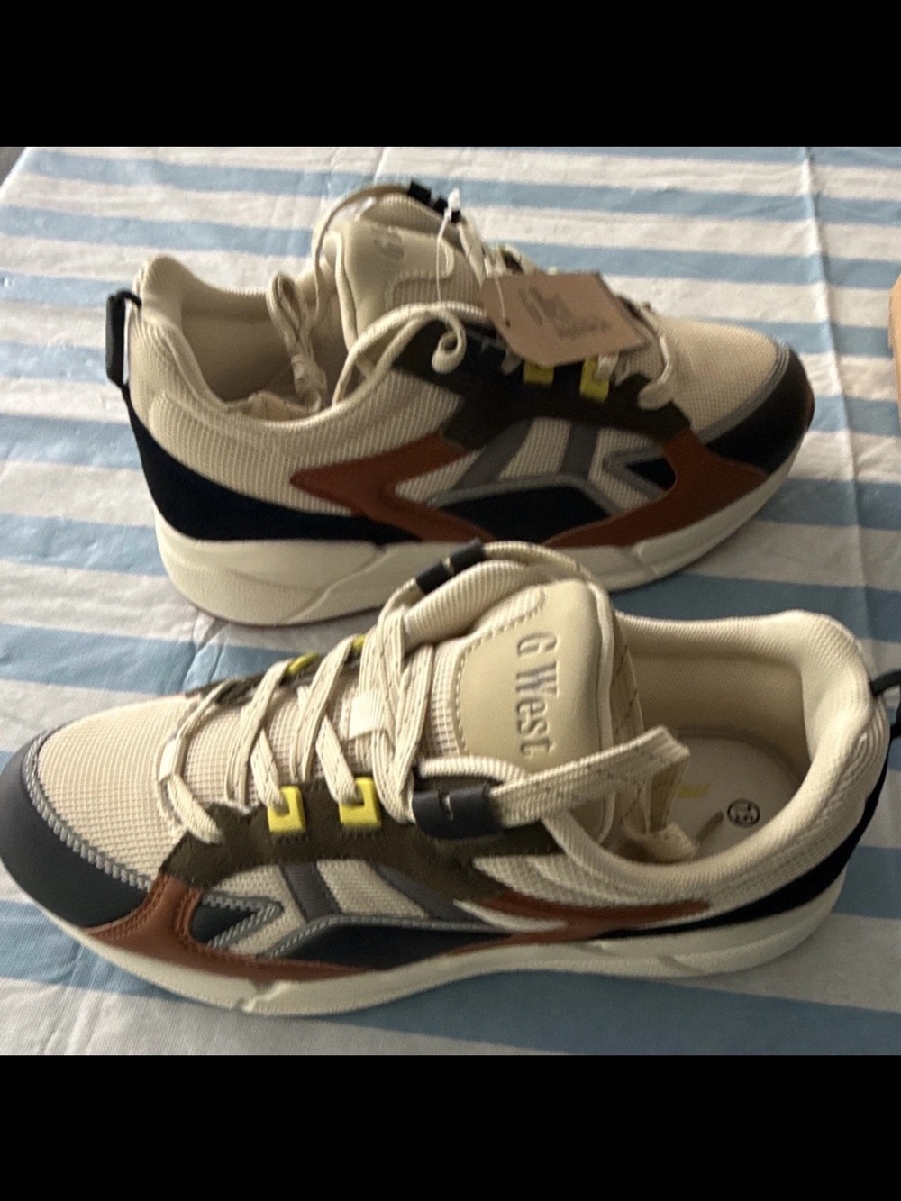 G-West Retro Athletic Running Shoes Multi Color Unisex - Men 7.5 / Women 9